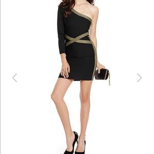Guess Marciano Braxton One Sleeve Bandage Dress